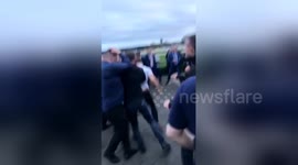 Large brawl kicks off at Haydock racecourse