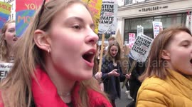 Youth climate change protests across UK