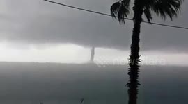 Big storm in the sea