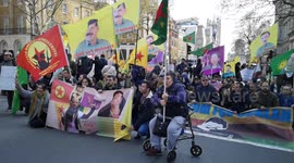 Freedom For Abdullah Ocalan - London Protest March 13.4.19 Clip 1/2