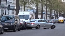 Police open fire after vehicle rams Ukrainian ambassador's car in London