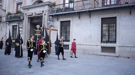 Brother of the Students procession takes place in Madrid.