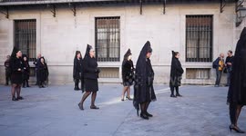Brother of the Students procession takes place in Madrid.