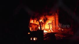 Fire starts in US cemetery storage container