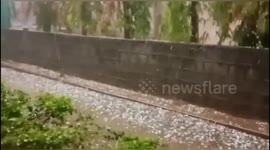 Heavy rain and hail cause flooding in central India