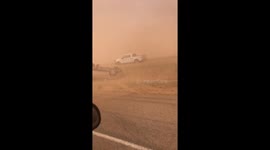 Sand storm in Texas