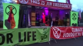 Extinction Rebellion Marble Arch - The Cesarians set eco-rebels in the dance mode