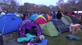 Extinction Rebellion Marble Arch camp to The Cesarians music