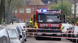 Suspected gas explosion and house fire in East London's Walthamstow
