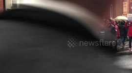 Julian Assange supporters protesting in London