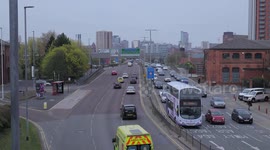 Time lapse during rush hour in Leeds