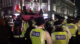 Arrested Protestors At The Extinction Rebellion Protest In Central London