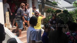 In the National Park at Kao Khitchakut near the site of the Buddhas footprint.