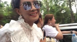 Ascent to Khao Khitchakut in  the National Park by 4x4 pick up.