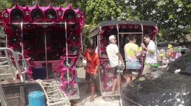 Thai Men Show Off Their Pimped Pick-Up Trucks