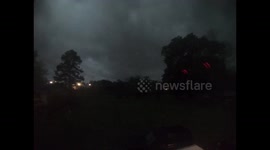 Timelapse of tornado storming through Alabama