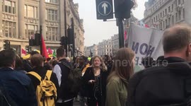 Long queues at Oxford Circus Station