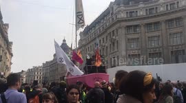 Extinction Rebellion protesters at Oxford Circus