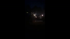 Parents getting down with fireworks and post Malone