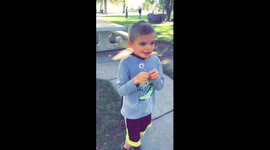 Boy makes a wish