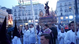 Easter Procession of the Gypsies place in Madrid