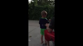 Doing fireworks and worried about his 4 wheeler