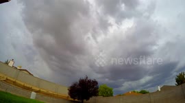 Time Lapse Video of Thunderstorm over Albuquerque NM