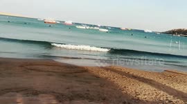 Adorable Water Waves In Sharm El Sheikh