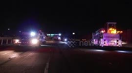 Fatal Seven Vehicle MCI Crash, Possible Ejection and Possible Marine Involved in Collision