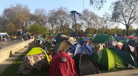 Extinction Rebellion Protest moved to Marble Arch in London, 2019