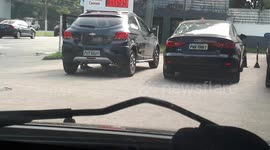 driver has rigged the license plate
