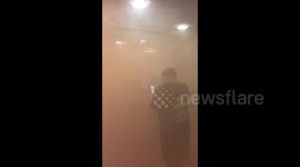 Yellow vests let off smoke bombs at Islington Police Station in London