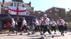 Morris dance at St.George's Day in London