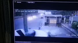 CCTV footage shows lethal car crash at high speed in Delhi