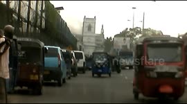 SRI LANKA BLASTS: Dashcam footage captures moment of Colombo church bombing