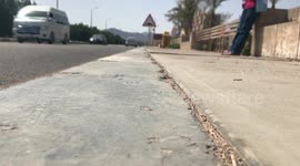 Traveller Leaving Mosque In Sharm El Sheikh