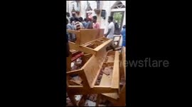 New graphic footage shows immediate aftermath of deadly Sri Lanka blasts