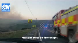 Moorland Fire at Marsden Moor