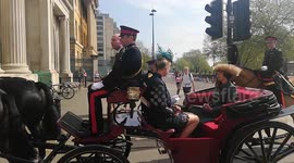 Princess Anna is going to attend gun salute to mark 93d Queen's birthday in Hyde park, London