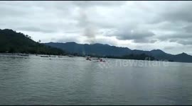 Team of Indonesian sailors save fisherman from burning boat off West Sumatra