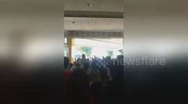 Shoppers flee as mall collapses in Philippines earthquake