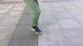Almost 6 min. skate performance without fail by a young Japanese skater Isamu Yamamoto