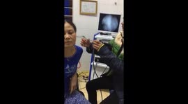 Tiny butterfly flutters inside woman's ear during removal