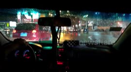 Crossing Rainy Streets After Red Lights   Viral Street Videos