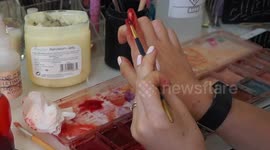 Hyper realistic 'bitten off finger' SFX tutorial