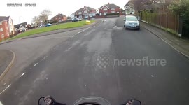 bad driving corner cutting driver dangerous over taking around a horse and cart and dangerous overtaking a bus.