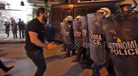 Greek-Armenian protest outside Turkish Consulate met with tear gas and stun grenades