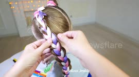 Mother shows how easy these stunning braids are to create