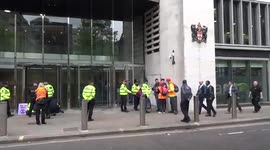 Police arrest Extinction Rebellion activist outside London Stock Exchange