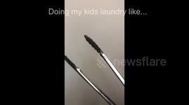 Doing my kids laundry like...